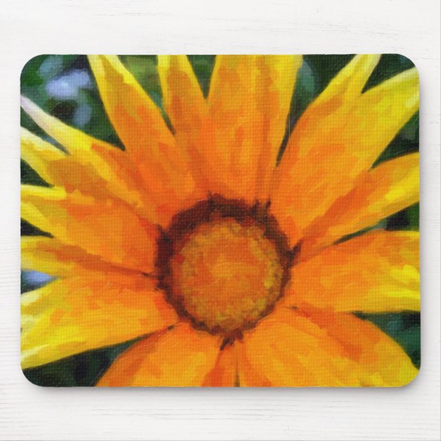 Yellow gazania mouse mat (Front)