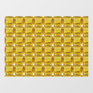 Yellow Gemstone Window Cling