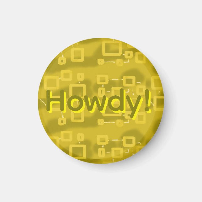 Yellow Geometric  Magnet (Front)