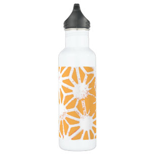 Yellow geometric pattern 710 ml water bottle