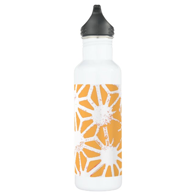 Yellow geometric pattern 710 ml water bottle (Right)