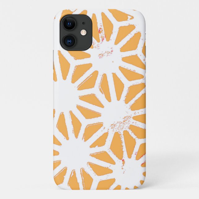 Yellow geometric pattern Case-Mate iPhone case (Back)