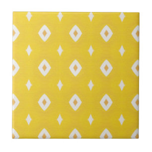 Yellow Geometric Pattern Tile