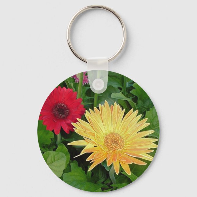 yellow gerber keychain (Front)