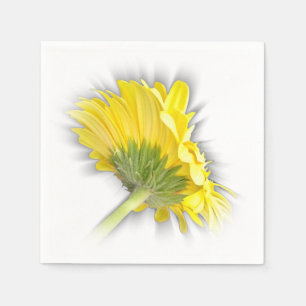 yellow gerbera daisy napkin