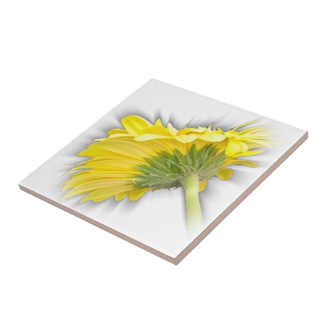 yellow gerbera daisy tile (Side)
