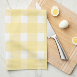 Yellow Gingham Kitchen Towel