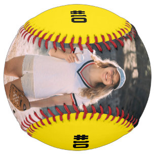 Yellow Girl Softball Player Sports Team For Kids