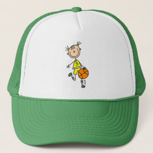 Yellow Girls Basketball Hat