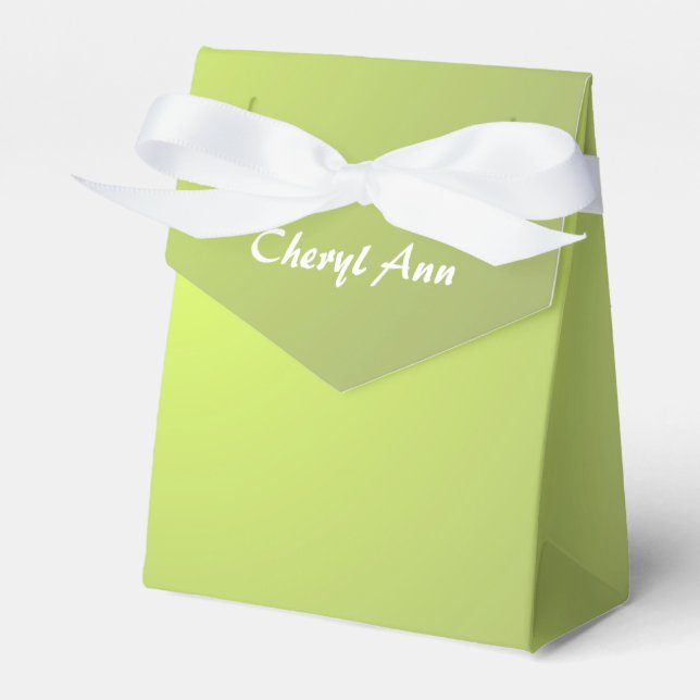 Yellow Glow Favour Box (Front Side)