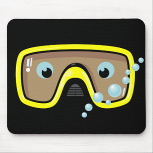 Yellow Goggles Mouse Mat