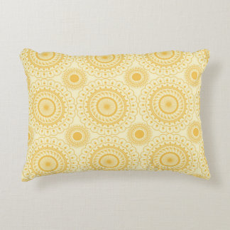 Yellow & Gold Accent Pillow