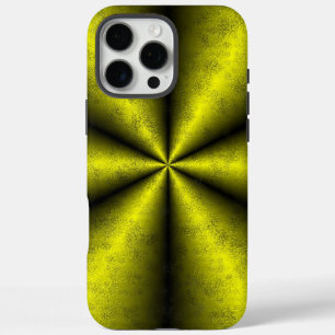 Yellow Gold Black Rainbow in Leather optik iPhone 16 Pro Max Case