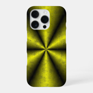 Yellow Gold Black Rainbow in Leather optik iPhone 16 Pro Case