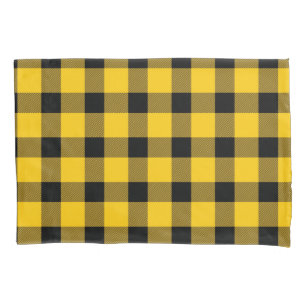 Yellow / Gold Buffalo Country Lumberjack Plaid Pillowcase