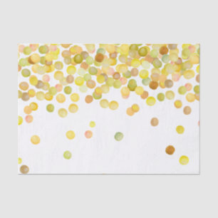 Yellow Gold Confetti Dots Tissue Paper