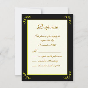 Yellow Gold Fairy Tale RSVP