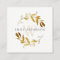 YELLOW GOLD FOLIAGE WATERCOLOR WREATH PROFESSIONAL