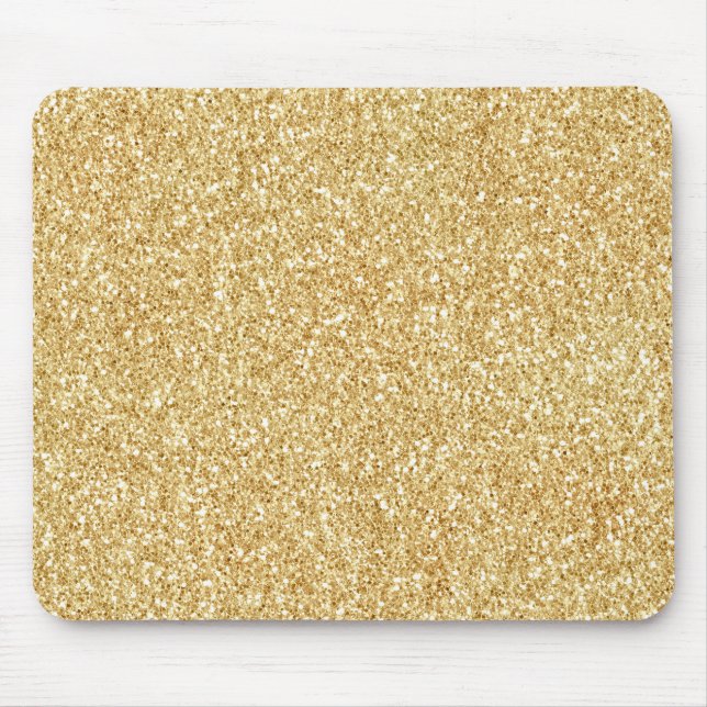Yellow Gold Glitter        Mouse Mat (Front)