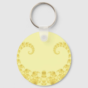 Yellow Gold Heart Keychain