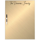 Yellow Gold Look Brushed Metallic Monogram