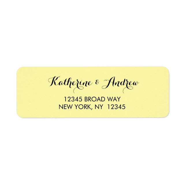 Yellow Gold Navy Blue Return Address (Front)