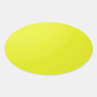 Yellow Golden Colour Shade Blanks: Add text image Oval Sticker