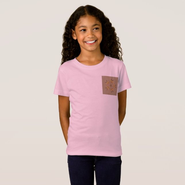 Yellow Golden Egg Pattern Easter Eggs Rustic Beige T-Shirt (Front Full)