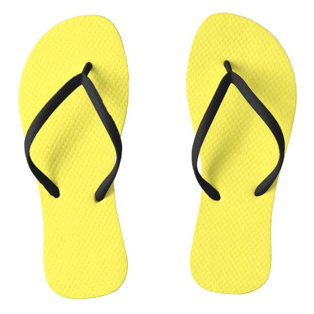 Yellow, Golden Fizz Flip Flops (Footbed)