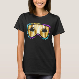Yellow golden Mask For Mardi Gras 1 T-Shirt