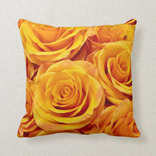 Yellow Golden Roses Cushion