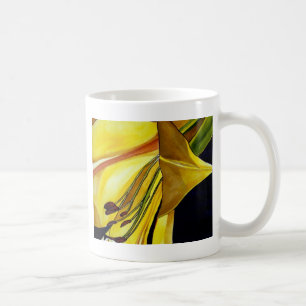 Yellow Golden Splendour lily original art Coffee Mug
