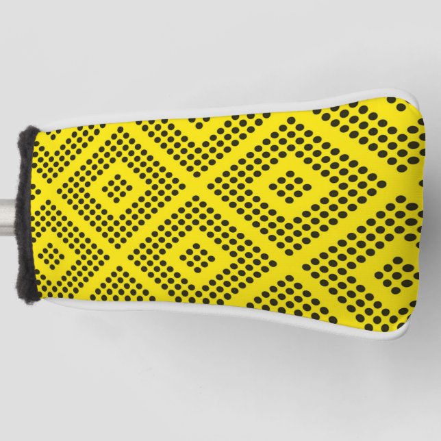 Yellow Golf Club Head Cover (Front)