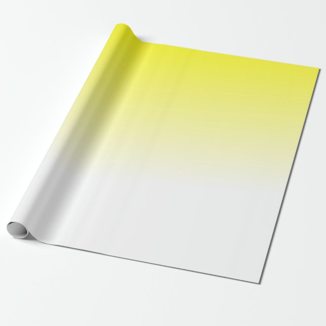 Yellow Gradient Wrapping Paper (Unrolled)