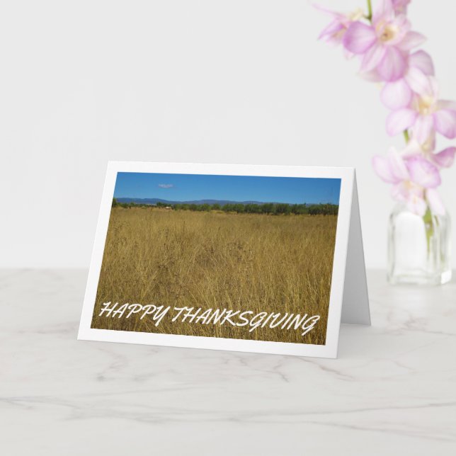 Yellow Grass Landscape Card (Orchid)