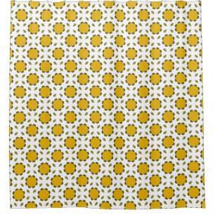Yellow green 186 shower curtain