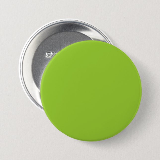 Yellow Green 9ACD32 Colour - Option to Add Name 7.5 Cm Round Badge (Front & Back)