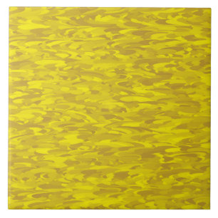 Yellow Green Abstract Pattern Tile