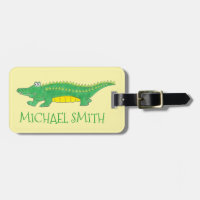 Yellow Green Alligator Crocodile Gator Croc Animal