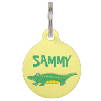 Yellow Green Alligator Crocodile Gator Croc Animal