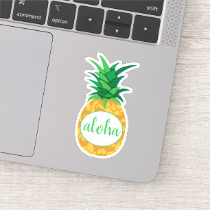 Yellow Green Aloha Pineapple Cut Out