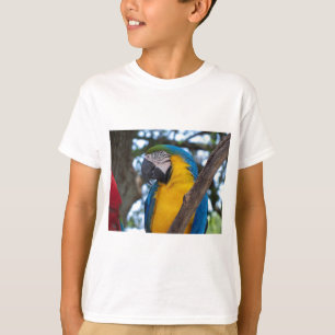 Yellow green and blue tropical Macaw T-Shirt