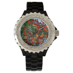 Yellow , green and orange leaves watch