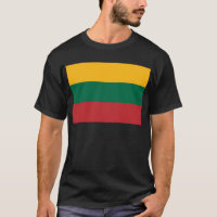Yellow Green and Red Flag of Lithuania