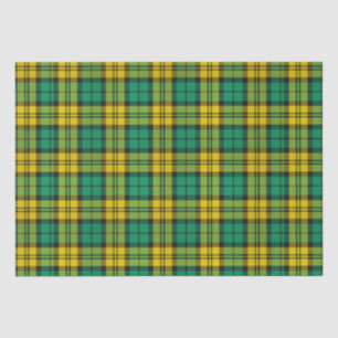 Yellow Green Blackwatch Campbell Tartan Plaid Tissue Paper