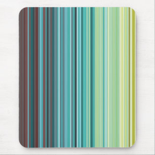 Yellow, Green, Blue and Brown Stripes mousepad