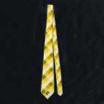 Yellow & Green Buffalo Plaid & Monogram Tie<br><div class="desc">Get a classic print with yellow and green buffalo plaid with your monogram on this tie.  Choose from different color monogram marks.</div>