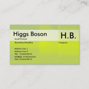 Yellow Green Candy Business Card
