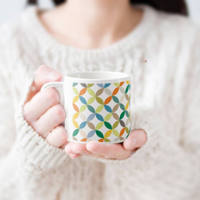 Yellow & green colourful coffee espresso mug (Creator Uploaded)