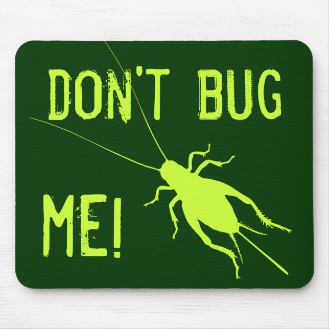 Yellow Green Cricket Mouse Mat (Front)